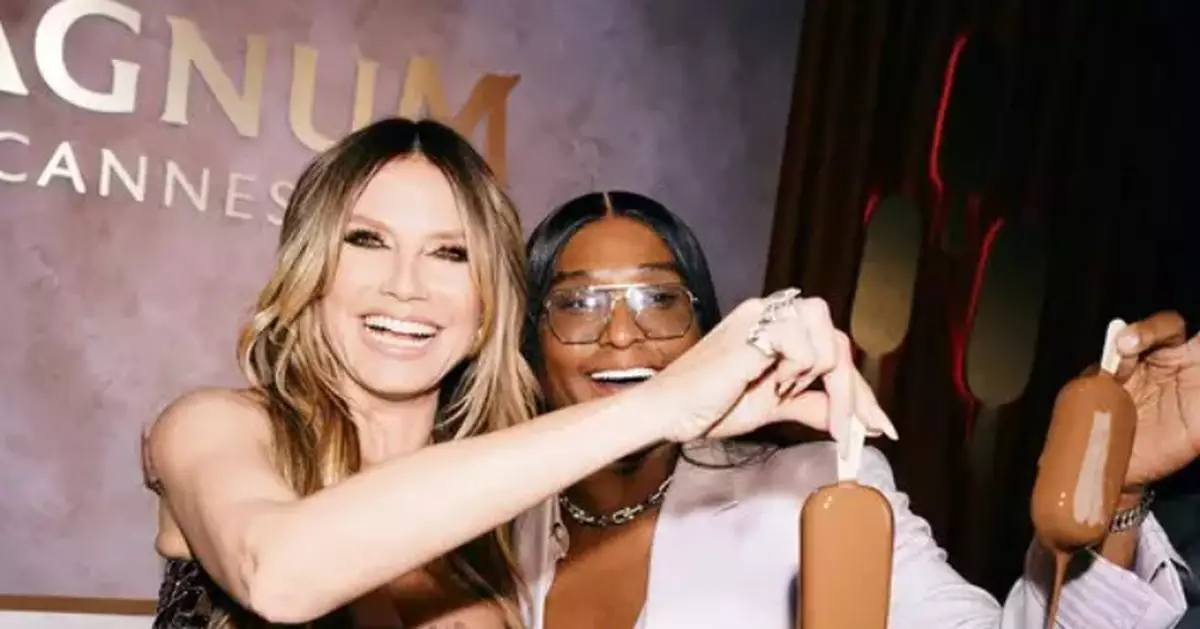 HEIDI KLUM AND LAW ROACH PARTY WITH ADRIANA LIMA, HALSEY, STEPHEN LIBBY AND LUCIEN LAVISCOUNT TO CELEBRATE THE LAUNCH OF THE HOUSE OF MAGNUM®