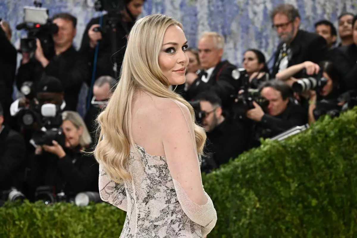 Lindsey Vonn arrives at The Metropolitan Museum of Art's Costume Institute benefit gala celebrating the opening of the "Costume Art" exhibition on Monday, May 4, 2026, in New York. (Photo by Evan Agostini/Invision/AP)