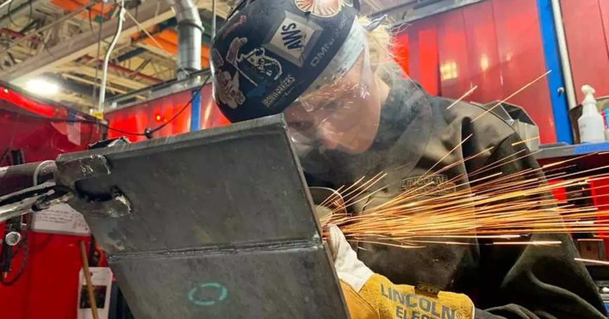 Community college student from Michigan to be 1st woman to represent US at world welding competition