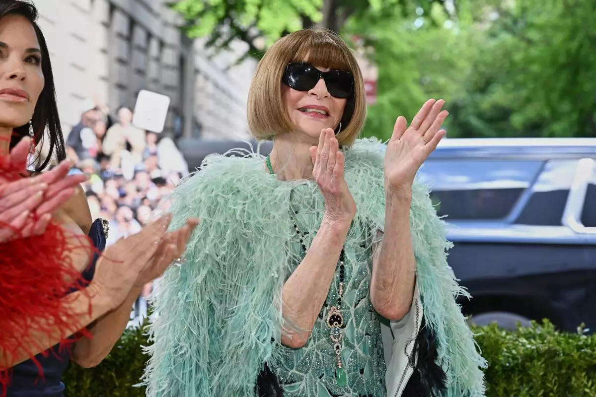 Anna Wintour arrives at The Metropolitan Museum of Art's Costume Institute benefit gala celebrating the opening of the "Costume Art" exhibition on Monday, May 4, 2026, in New York. (Photo by Evan Agostini/Invision/AP)