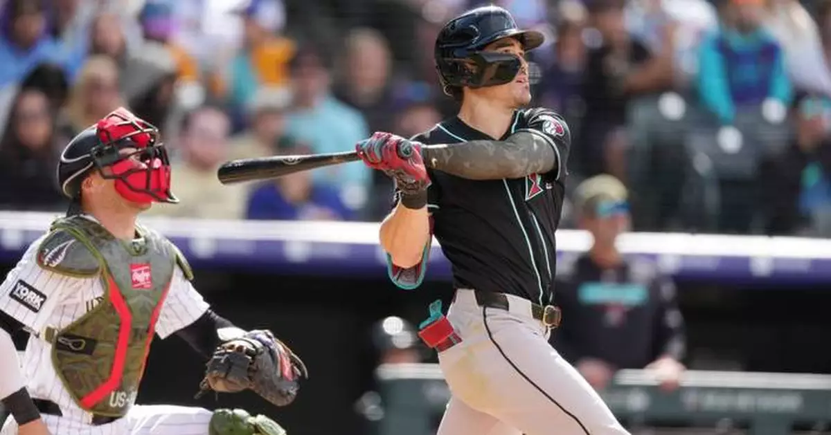 Corbin Carroll hits 2 homers, drives in 3 as the Diamondbacks beat the Rockies 8-6
