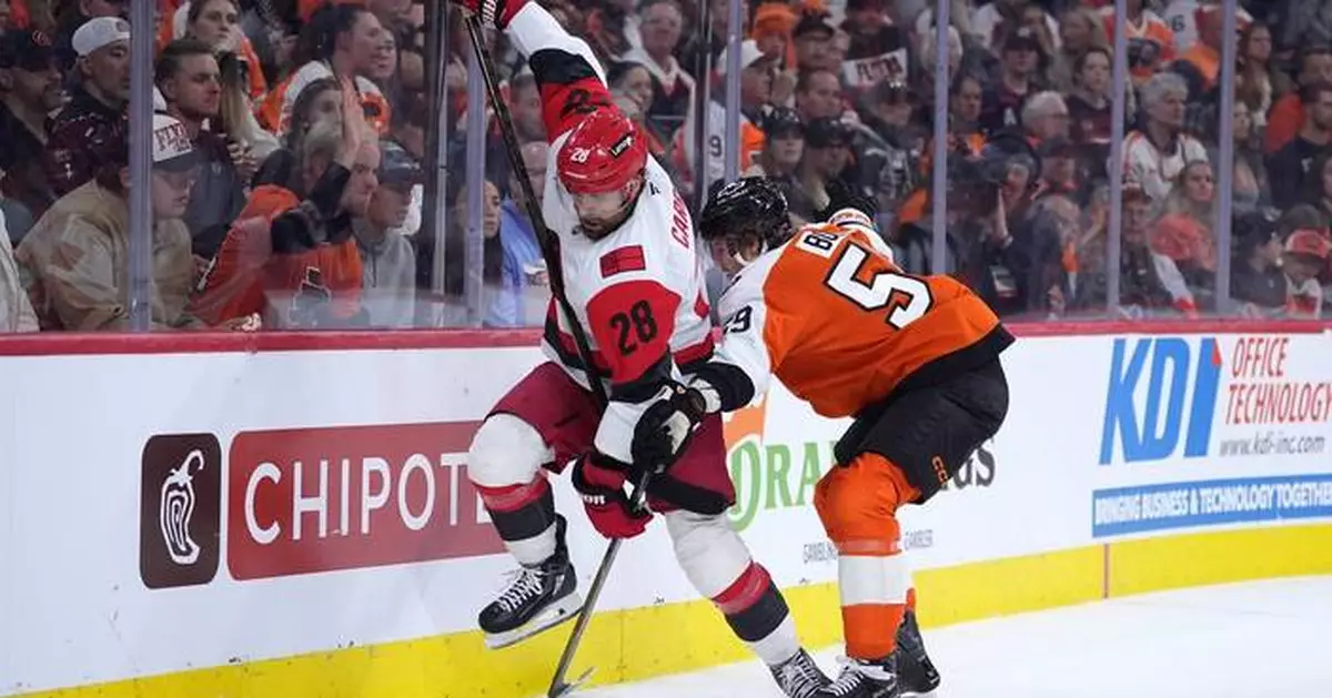 Blake's overtime goal lifts the Hurricanes 3-2 over the Flyers for their second playoff series sweep