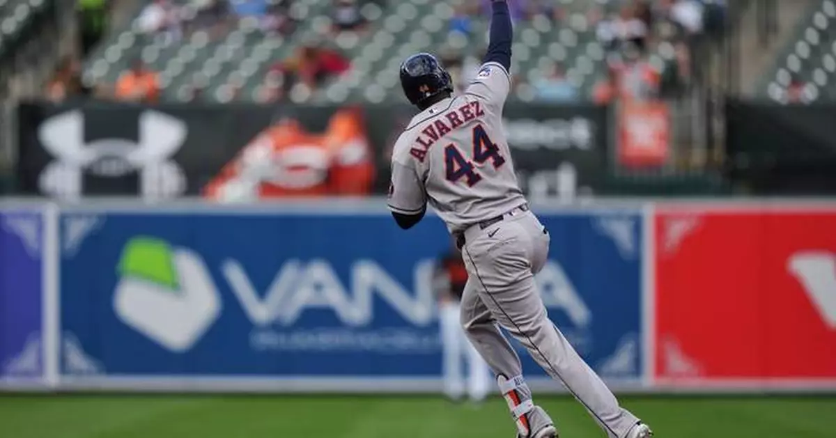 Yordan Alvarez and Cam Smith power the Astros past the Orioles 11-5 for a doubleheader split