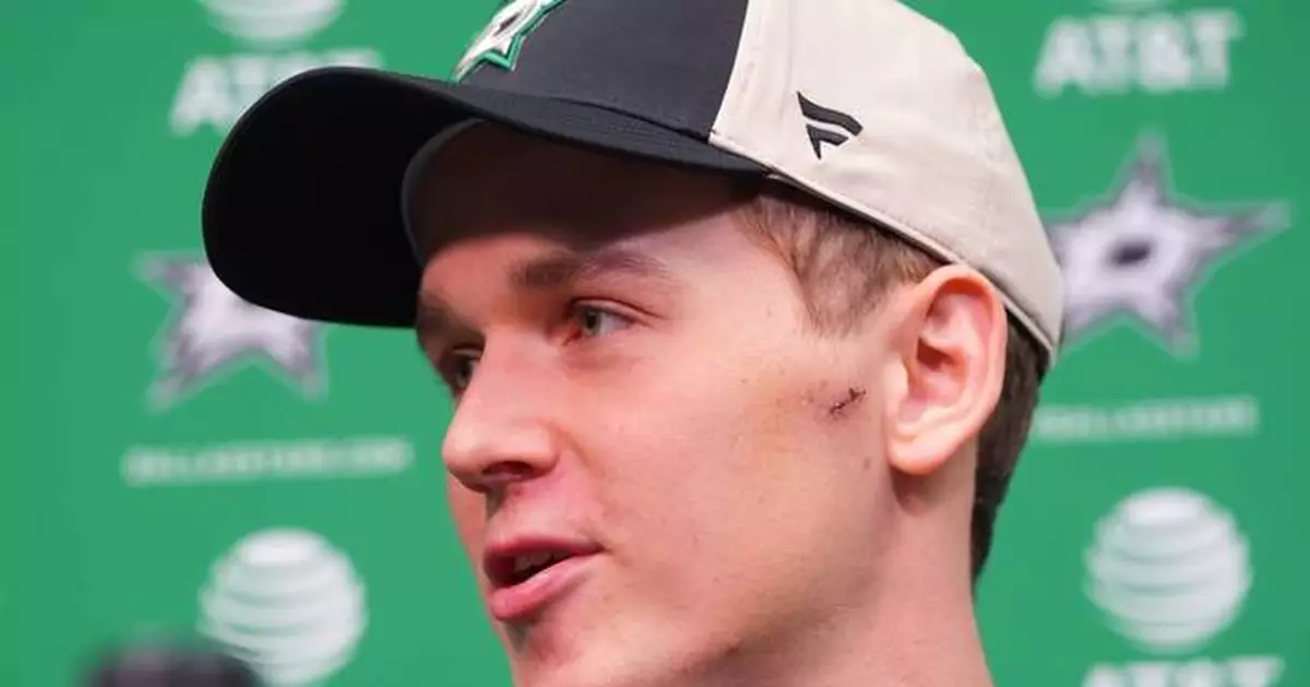Lundkvist 'lucky' after blade to face while Stars top center Hintz tore hamstring in two spots