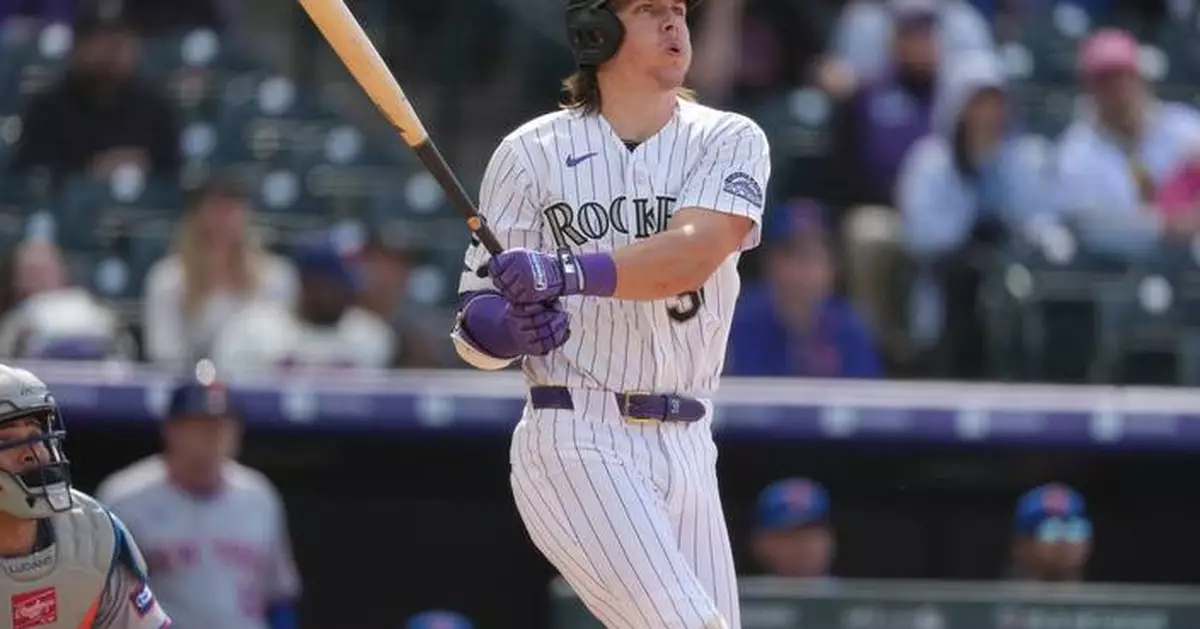 McCarthy hits a grand slam as the Rockies beat the Mets 6-2 to end a 6-game skid