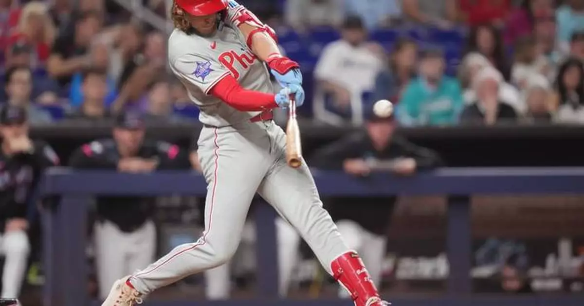 Wheeler throws 6 strong innings, Stott homers to help Phillies beat Marlins 6-5