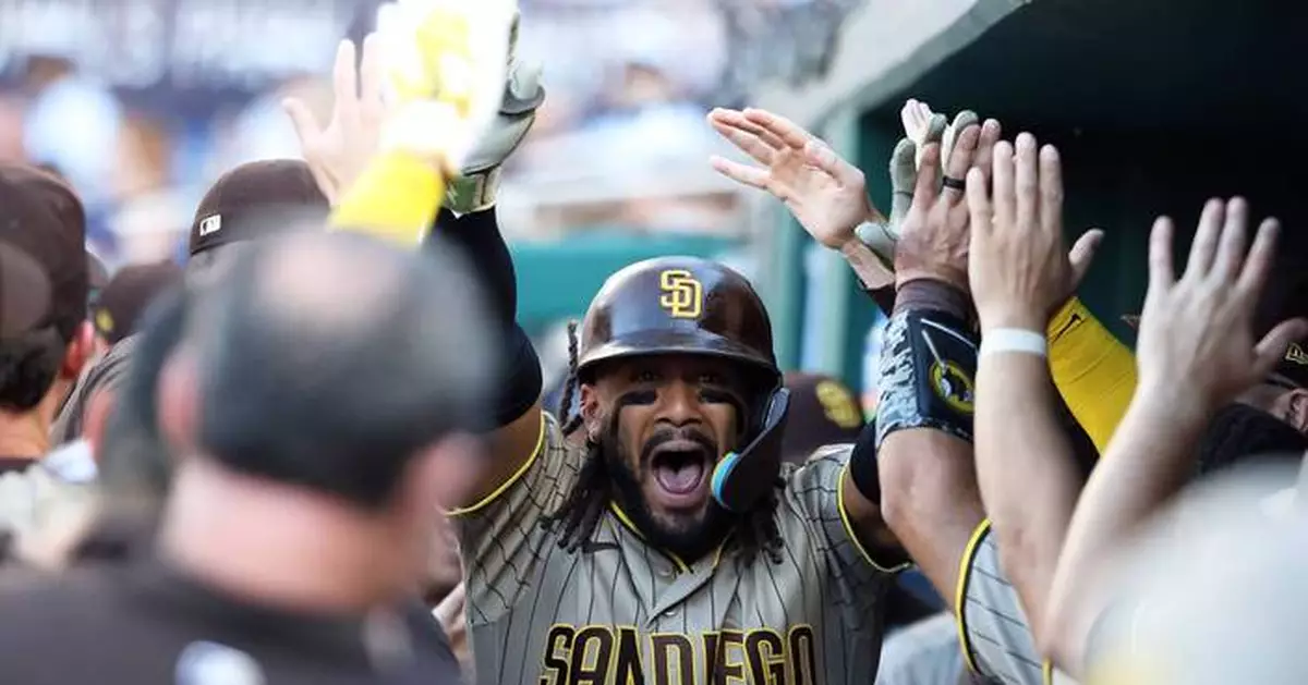 Finally! Fernando Tatis Jr. crushes a 451-foot drive for his first home run of the season