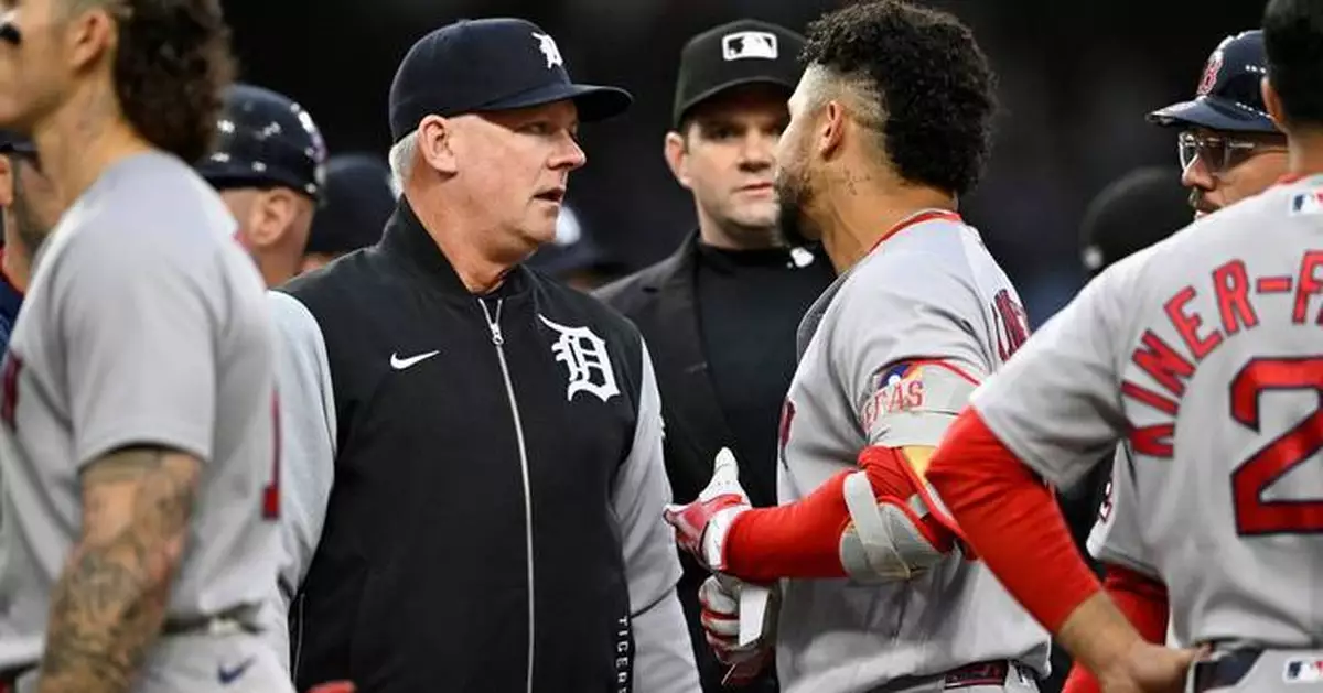 Rafaela homers and drives in four runs as the Red Sox rout the Tigers 10-3