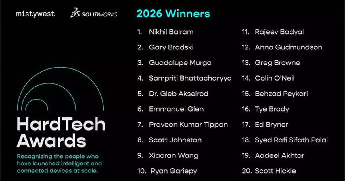Mojo Vision CEO Nikhil Balram Honored with 2026 HardTech Award for Foundational Innovation in Semiconductors and Advanced Computing