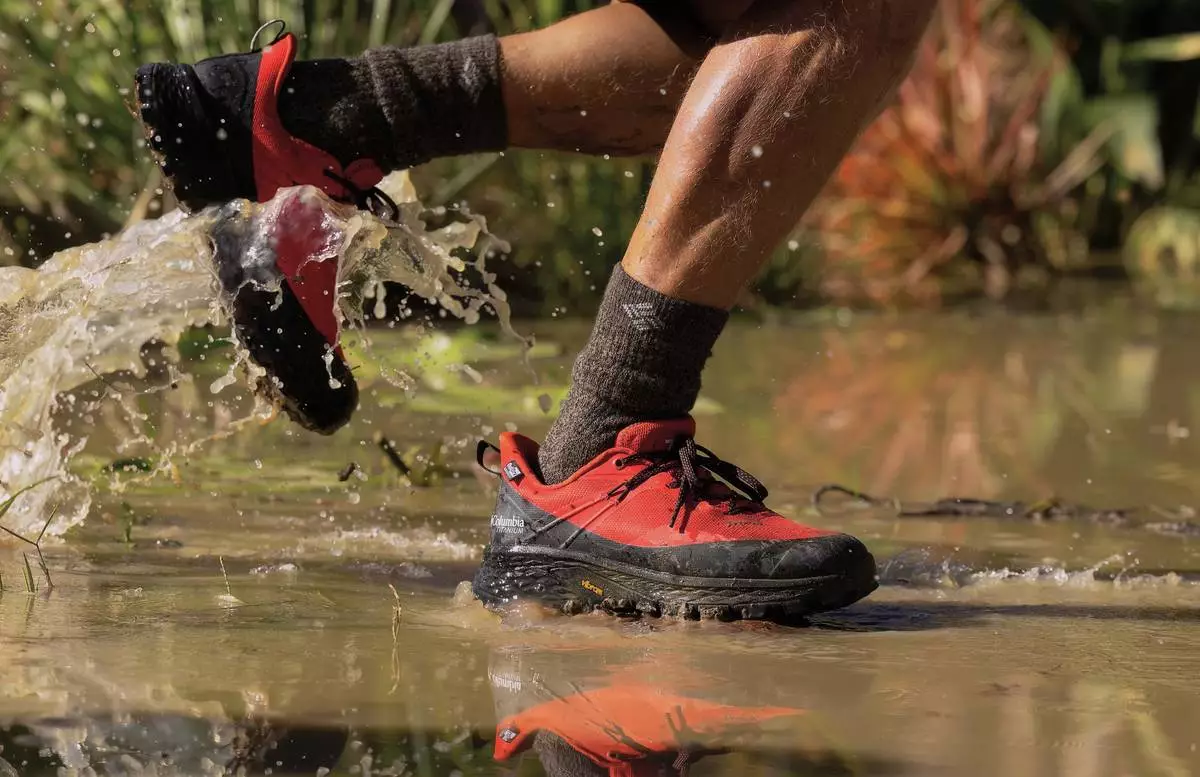 Columbia's Tellurix Titanium OutDry shoe is put to the test by Robert Irwin in their new spring campaign.