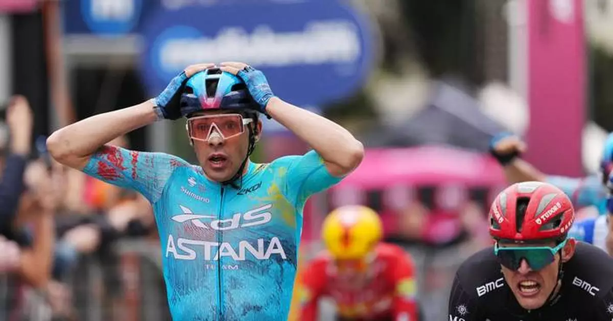 Uruguay's Guillermo Silva wins crash-marred stage 2 of Giro and claims overall lead