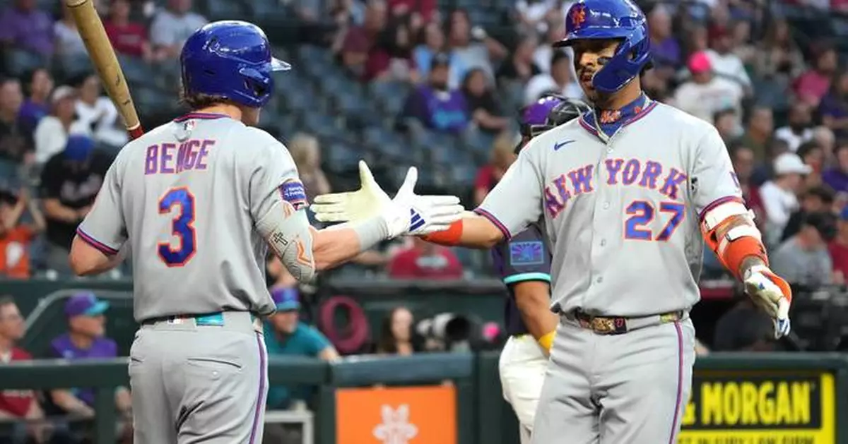 Mark Vientos homers and hits a go-ahead double in the 10th as the Mets top the Diamondbacks 3-1