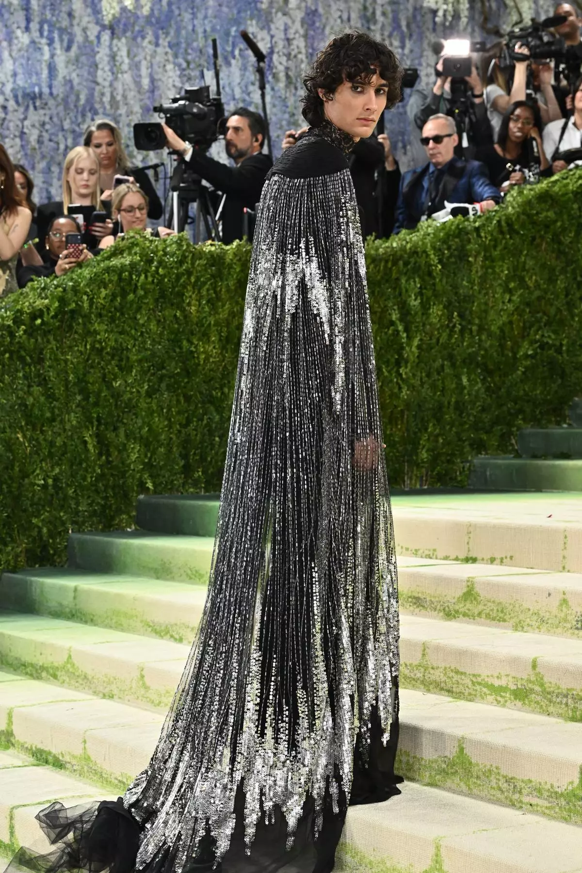 Sombr arrives at The Metropolitan Museum of Art's Costume Institute benefit gala celebrating the opening of the "Costume Art" exhibition on Monday, May 4, 2026, in New York. (Photo by Evan Agostini/Invision/AP)