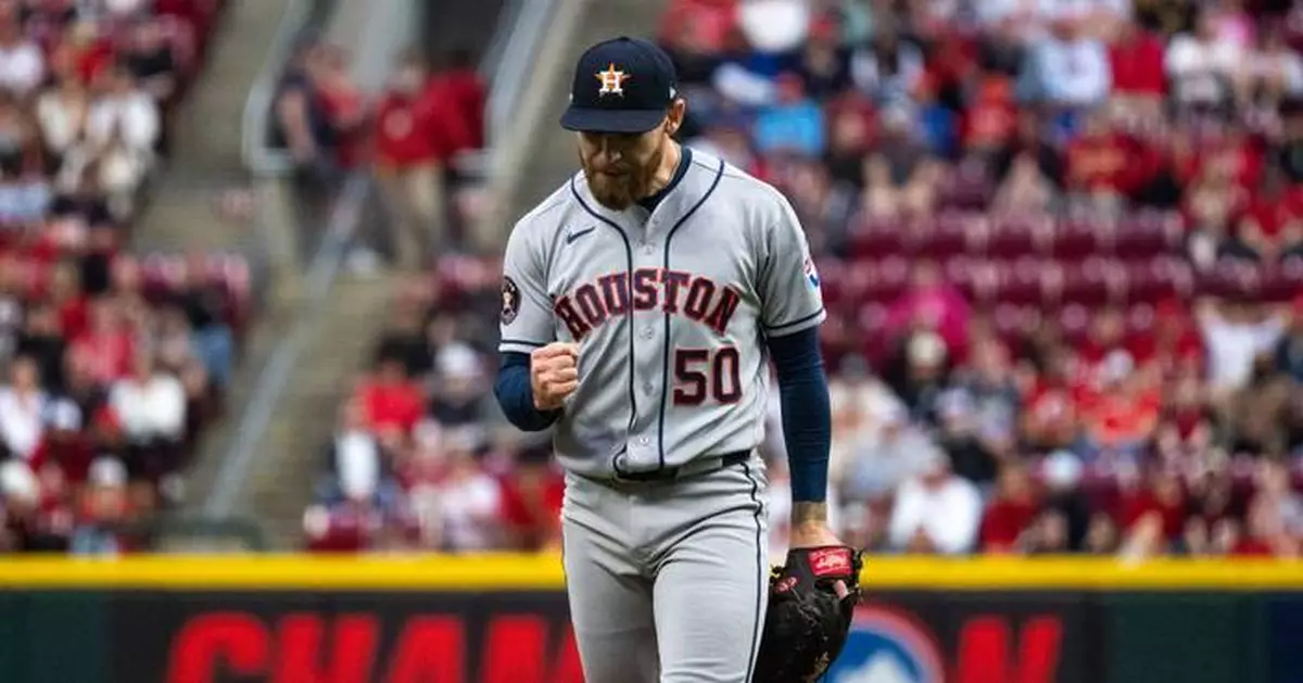 Astros beat the Reds 10-0, extending Cincinnati’s losing streak to 8