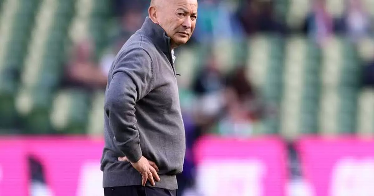 Japan suspends rugby coach Eddie Jones for 4 games for verbally abusing match officials