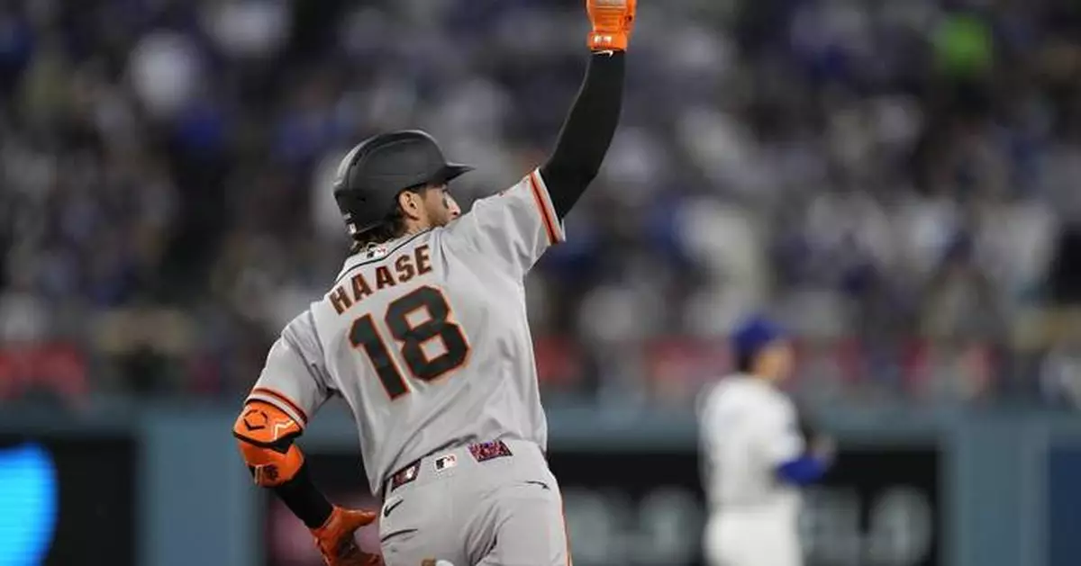Giants beat Dodgers 6-2 as Bader and Haase hit back-to-back homers off Yamamoto
