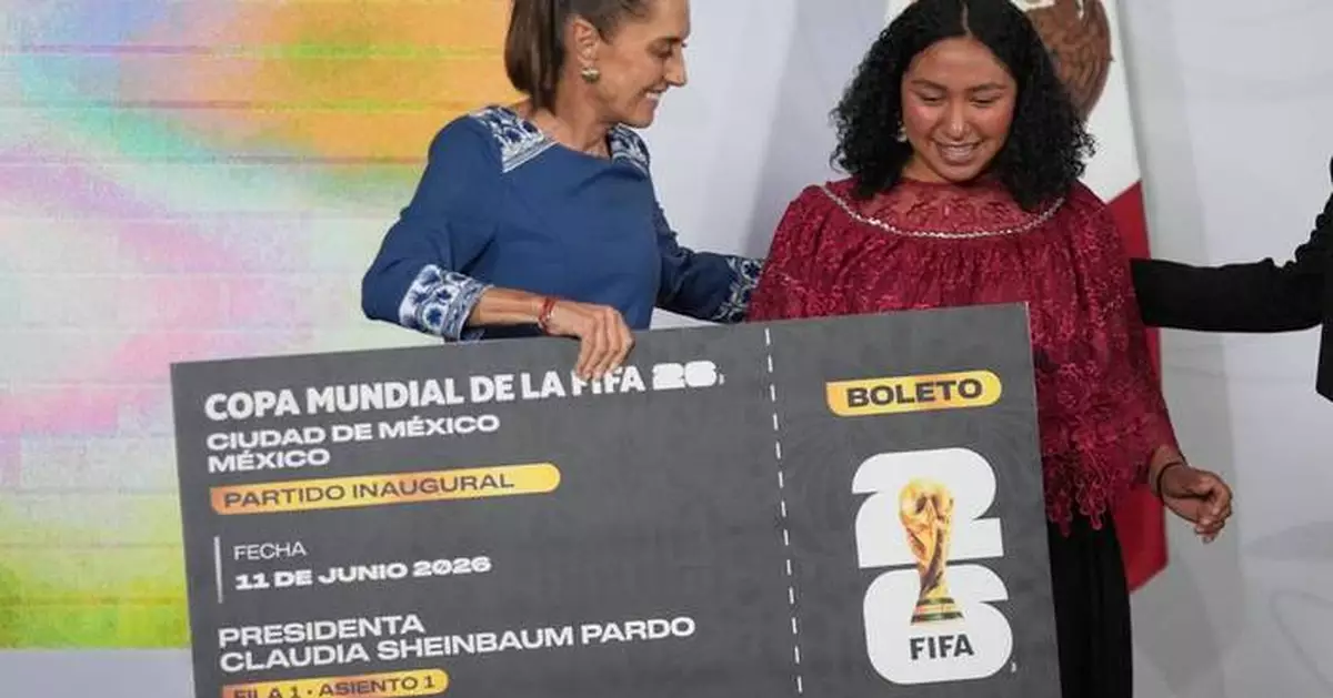 Mexico president Sheinbaum gifts her World Cup ticket to Indigenous athlete