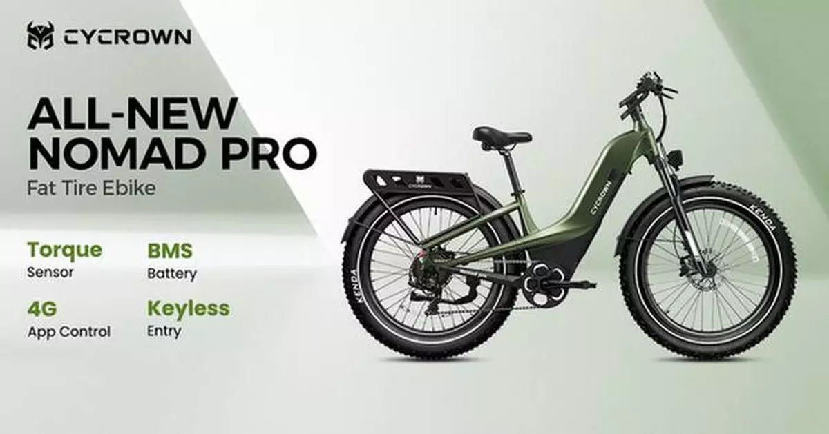 CYCROWN Launches Nomad Pro Smart All-Terrain Fat Tire E-bike