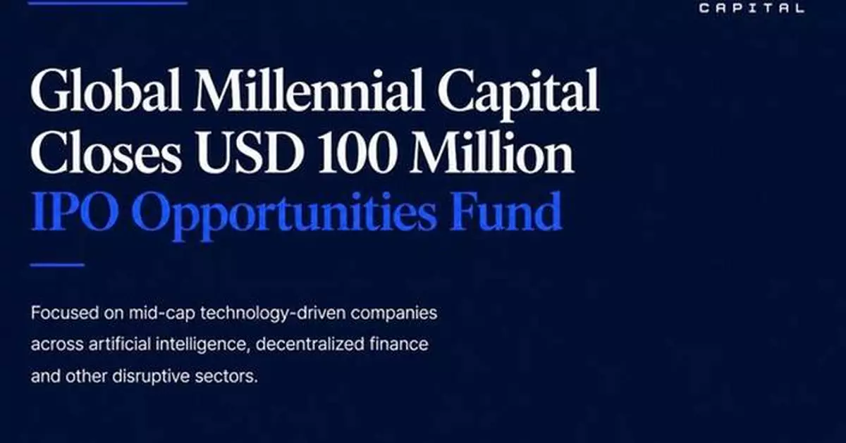 Global Millennial Capital Raises USD 100 Million to Fund New-Age Technology Leaders in Underpenetrated Mid-Cap Segments