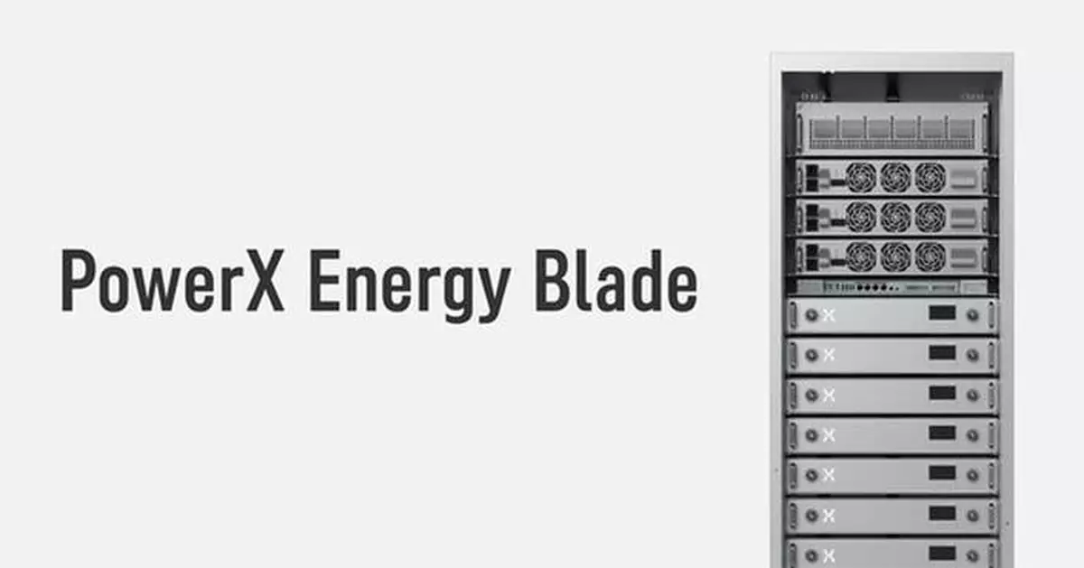 PowerX Unveils "PowerX Energy Blade," a Rack-Mounted Battery Energy Storage System for Data Centers