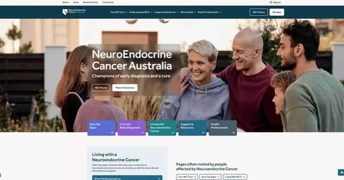 NeuroEndocrine Cancer Australia unveils new website and digital lifeline