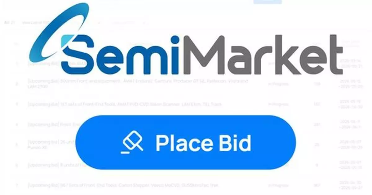 SurplusGLOBAL's SemiMarket Attracts More Than 40 Global Buyers in First Online Semiconductor Equipment Auction, Driving 70% Higher Selling Prices