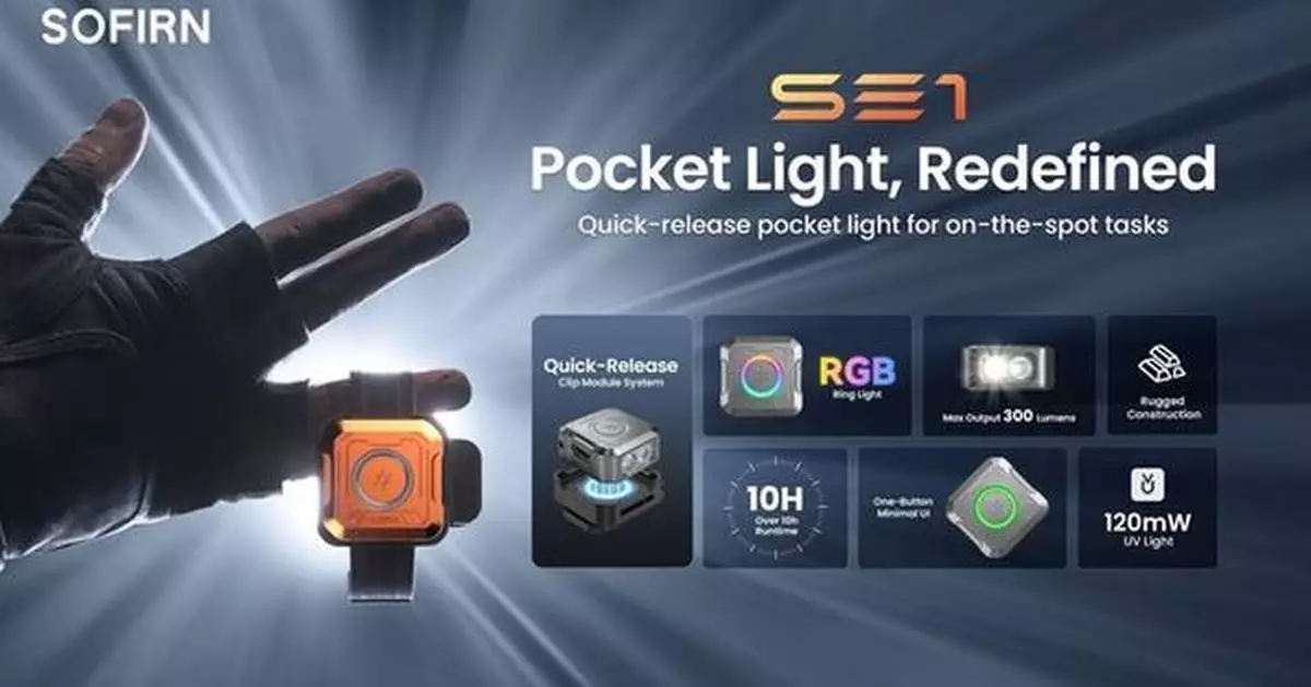 SOFIRN Launches SE1, A Quick-Release Pocket Light for On-the-Spot Tasks