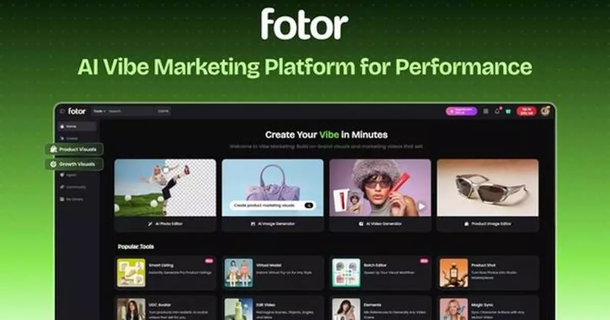 Fotor Unveils Its AI Vibe Marketing Platform Built for Performance, Serving 800 Million Users