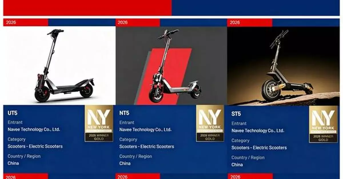 NAVEE Takes Home Five Gold and One Silver at the 2026 NY Product Design Awards