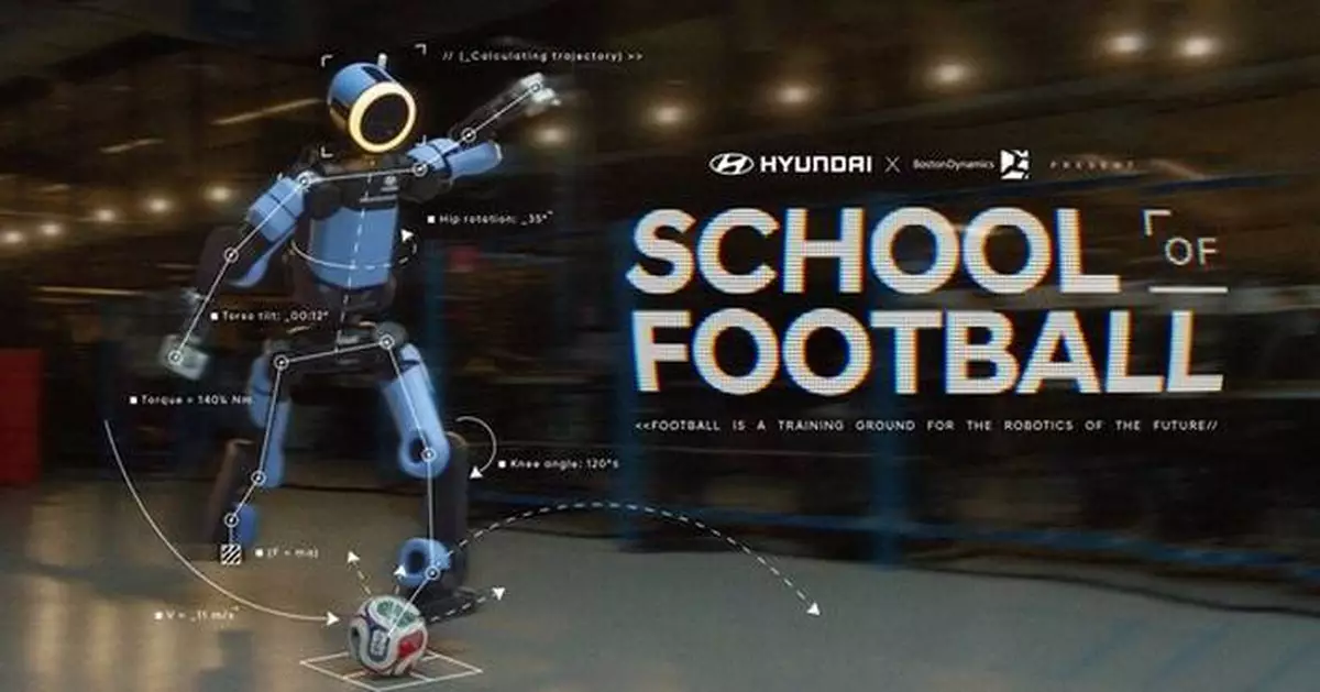 Hyundai Motor Launches "School of Football" Campaign Featuring Boston Dynamics' Atlas Ahead of FIFA World Cup 2026™