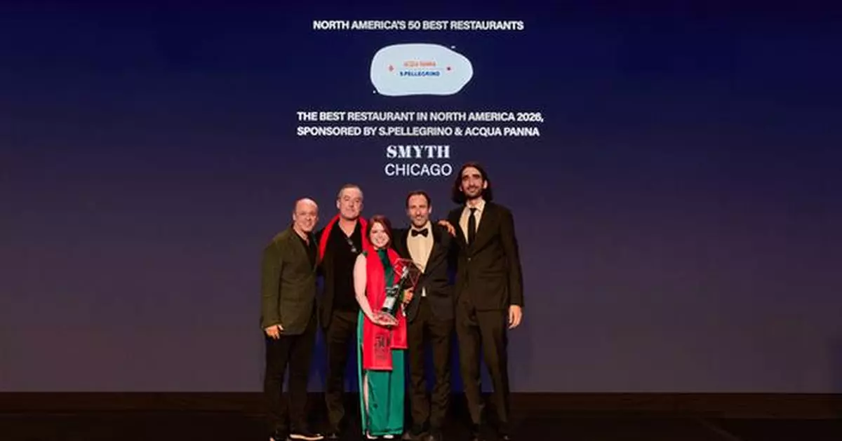 SMYTH IN CHICAGO IS NAMED NO.1 IN THE LIST OF NORTH AMERICA'S 50 BEST RESTAURANTS 2026
