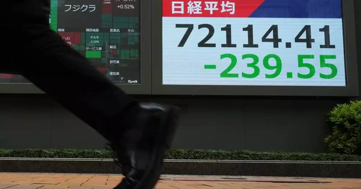 Asian shares are trading mixed amid caution about the war in Iran