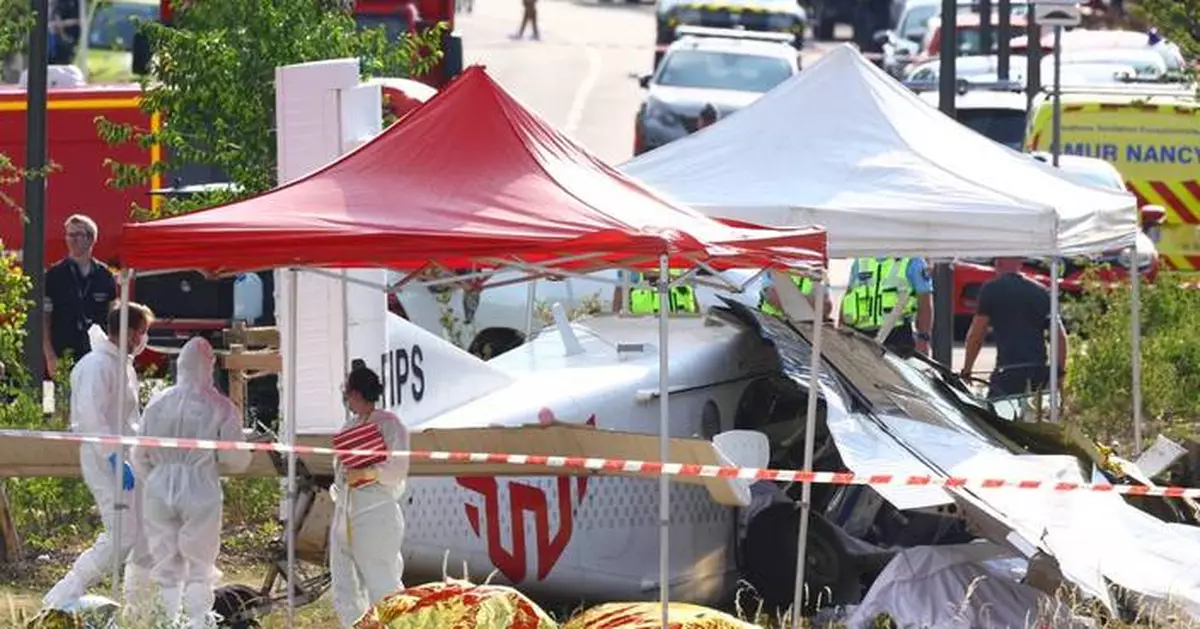 A skydiving plane crashes in northeastern France, killing all 11 people on board