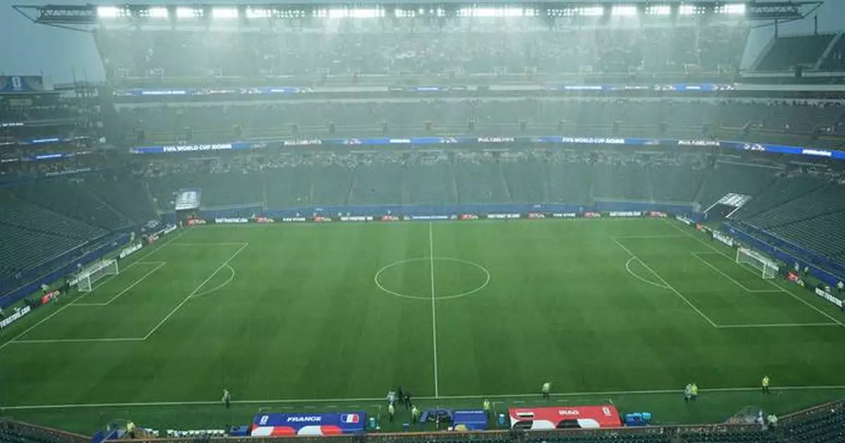 World Cup sees first weather delay, with France-Iraq game in Philadelphia paused for 2 hours