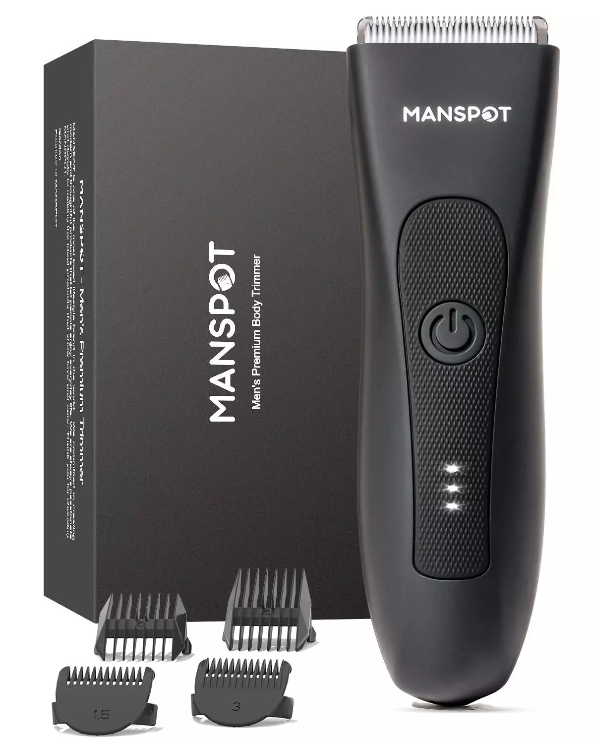 The MANSPOT Body and Groin Trimmer in Black