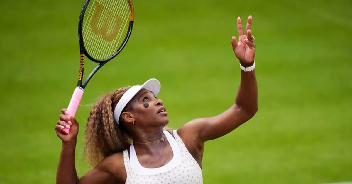 Serena Williams' comeback at the Queen's Club is over after injury to doubles partner