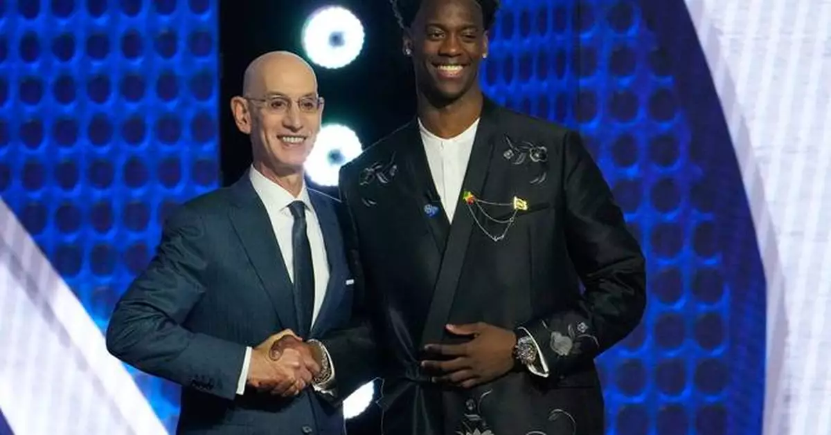 Top draft pick AJ Dybantsa arrives in Washington, ready to work on turning the Wizards around