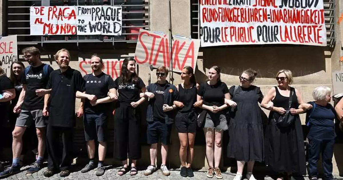 Czech public broadcasters stage warning strike over government plan to change funding