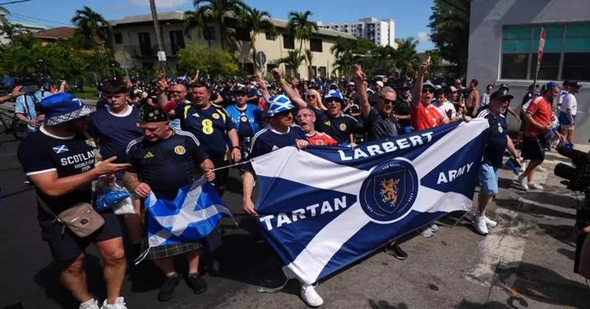 Scotland’s Tartan Army brings World Cup party from Boston to Miami, in photos