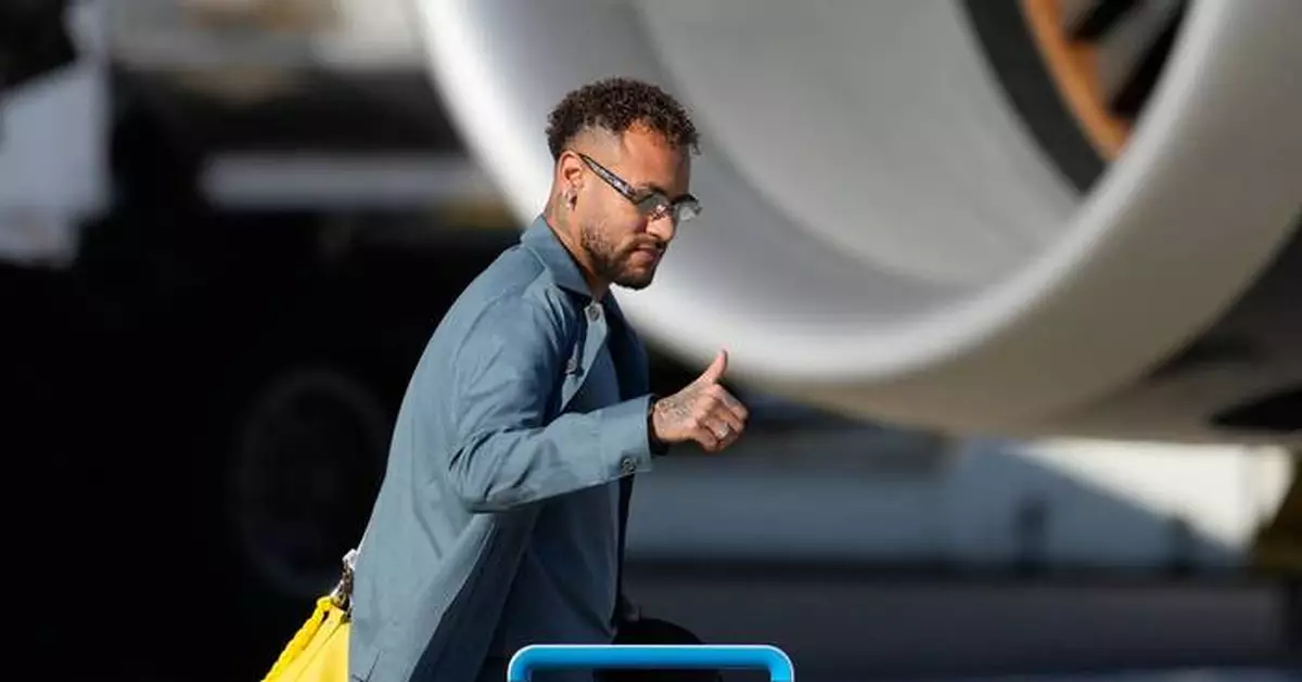 Brazil says Neymar, sidelined by a calf injury, isn't traveling for an exhibition game vs. Egypt