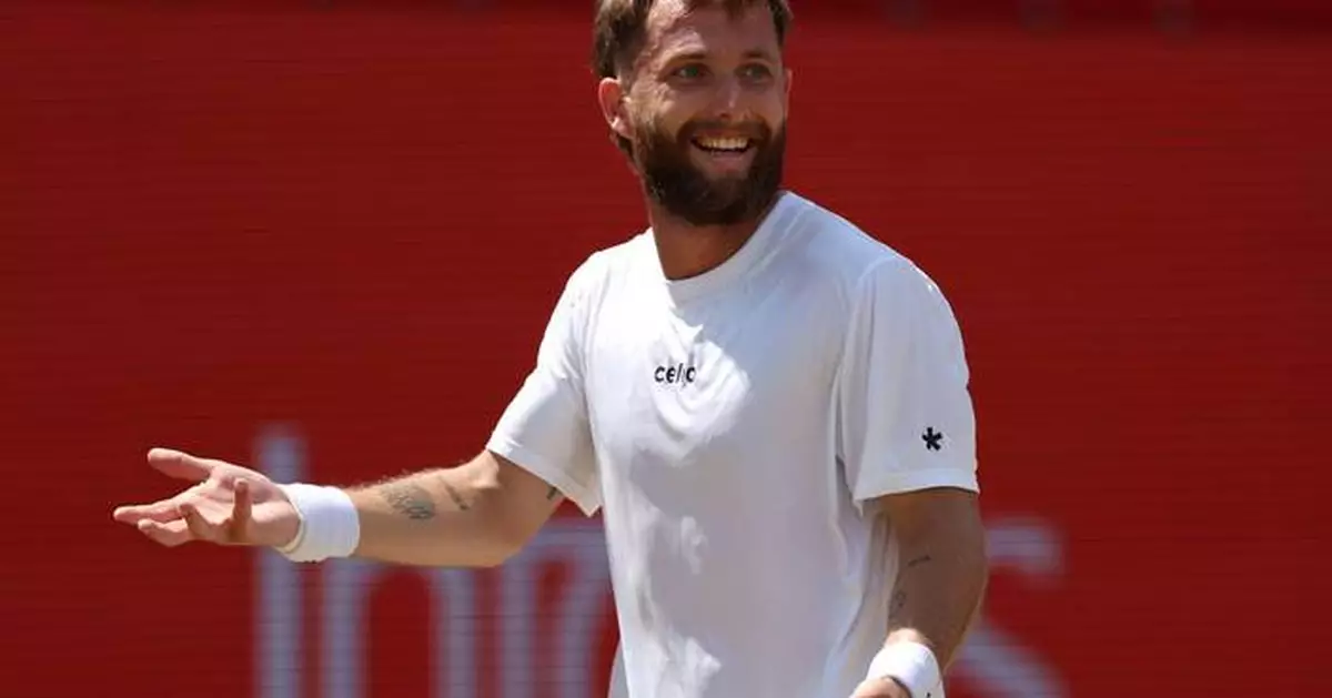 French tennis player Moutet fined $40,000 for expletives in interview at Queen’s Club
