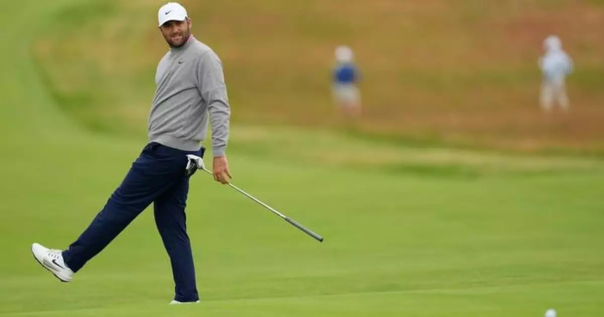 Scheffler shoots 2 over at windy US Open, will need to rebound to complete the career Grand Slam