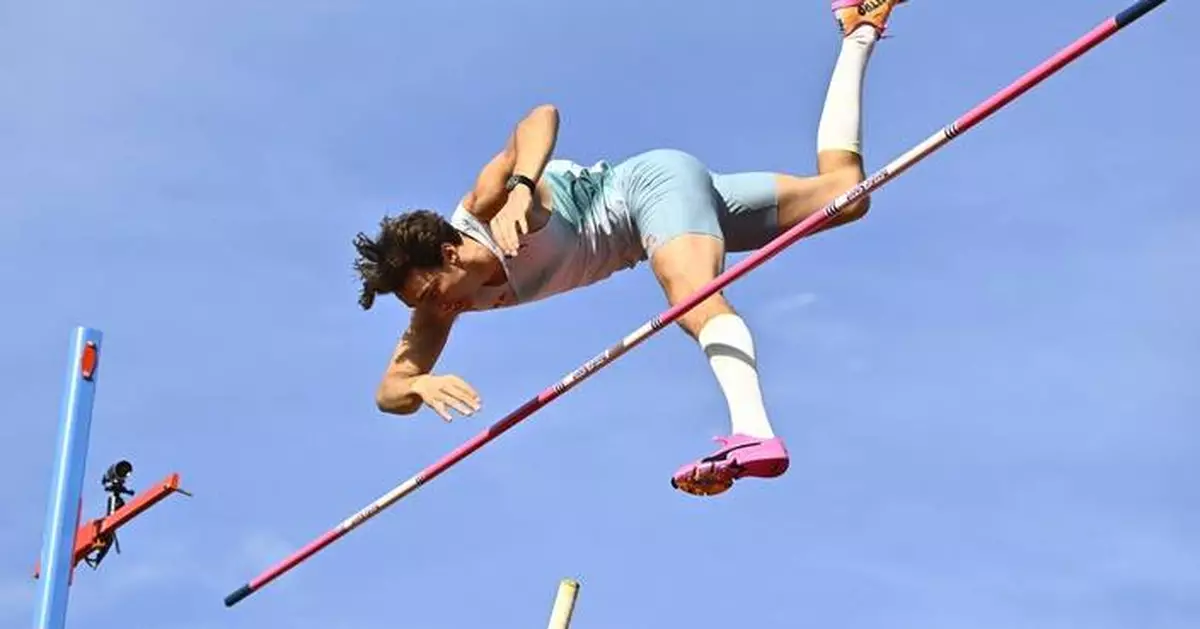 Pole vault star Duplantis loses for 1st time in 3 years at home Diamond League event