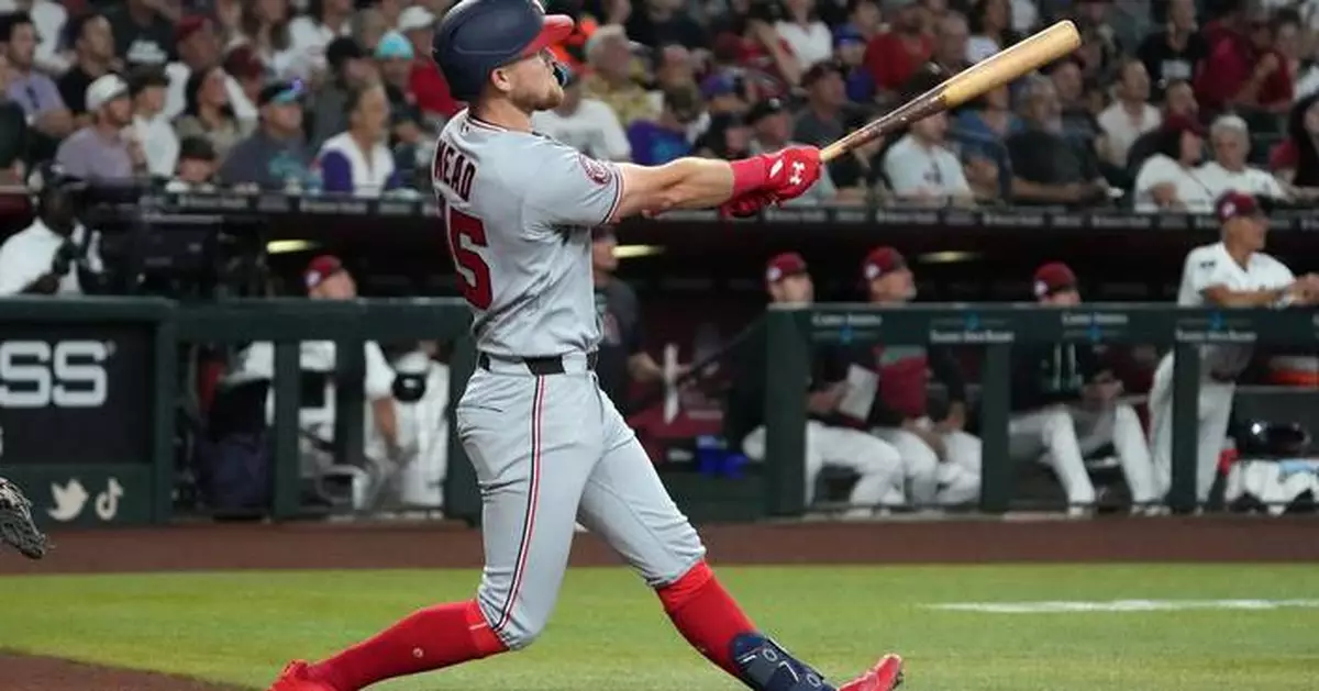 Nationals get homers from Mead and Crews, hold Diamondbacks to 2 hits in 6-1 victory