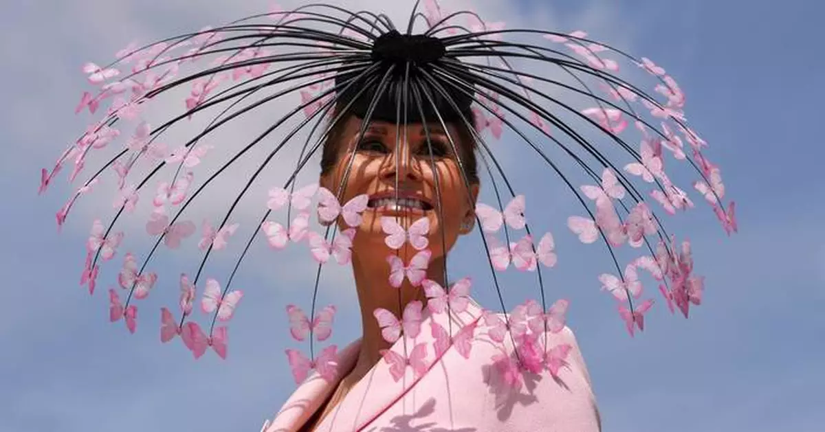 Creative and colorful hats steal the show at the Royal Ascot horse races in England, in photos