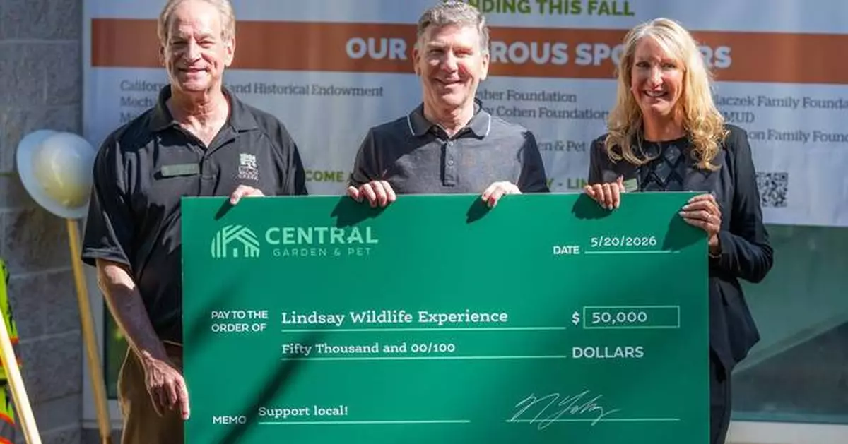 Central Garden &amp; Pet Proudly Supports Lindsay Wildlife Experience Through Volunteerism, In-Kind Donations, and Financial Support