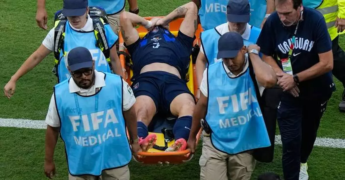 Uruguay and Man United midfielder Manuel Ugarte sustains knee ligament damage at the World Cup