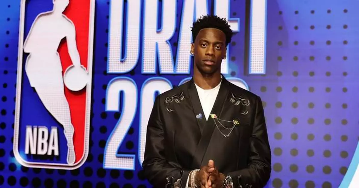 The Latest: AJ Dybantsa, Darryn Peterson, Cameron Boozer go 1-2-3 in NBA draft