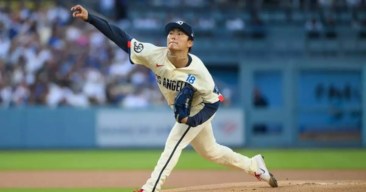 Dodgers erupt for 9-run first as Yamamoto dominates over 8 innings in 9-2 rout of Angels