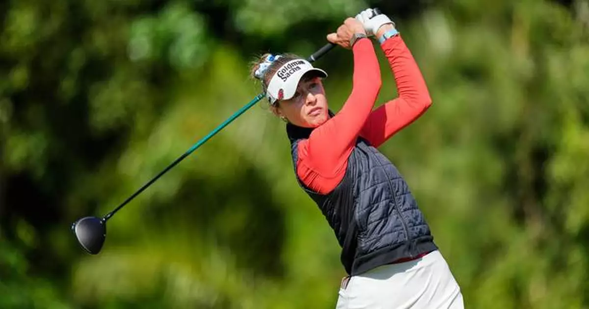 Nelly Korda seizes share of 3rd-round lead at US Women's Open with late birdie spree